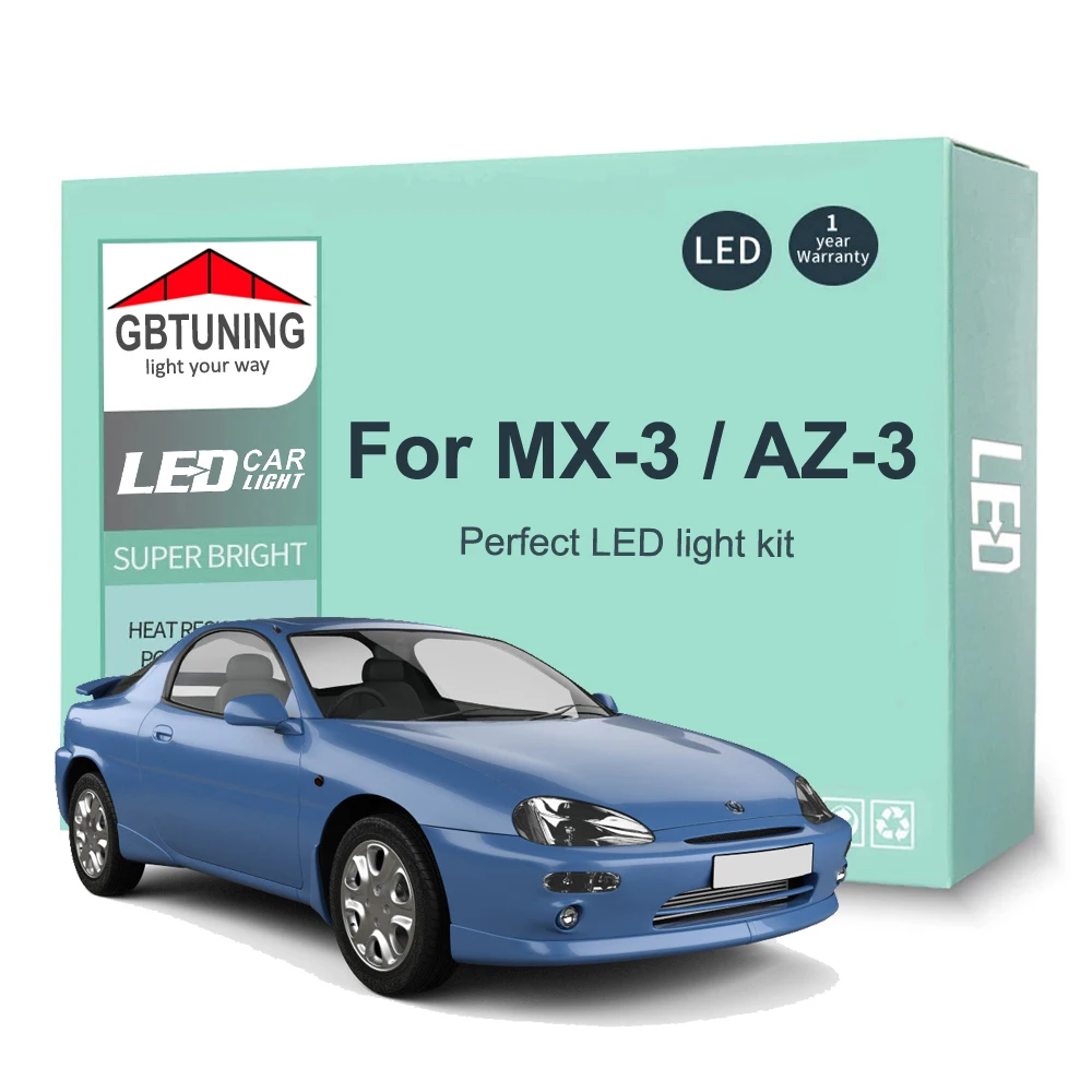 Kit de bombillas LED CANBUS para interior Mazda MX-3 y Autozam AZ-3