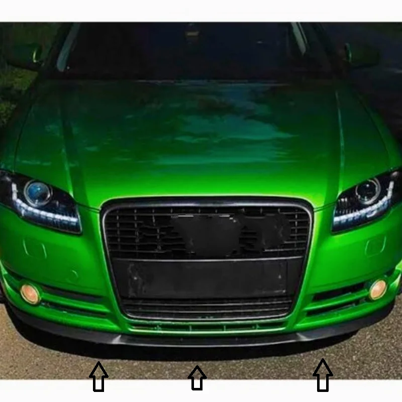 Cupra R alerón de parachoques delantero para Audi S4 Rs4 B7 A4 accesorios de coche Universal 3 uds Kit de carrocería de labio piezas exteriores de sintonización - imagen 5