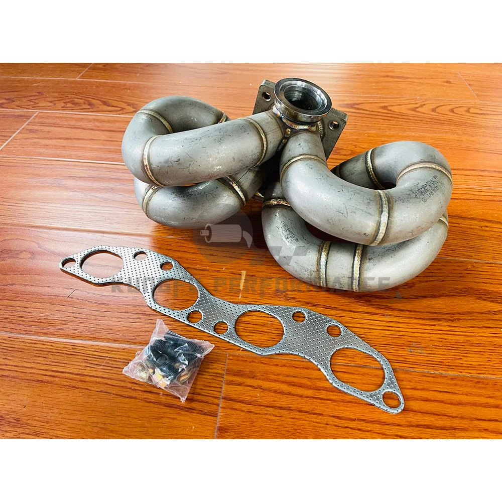 KUNGFU colector acero inoxidable SR20DET para S13 S14 S15 240SX - imagen 2