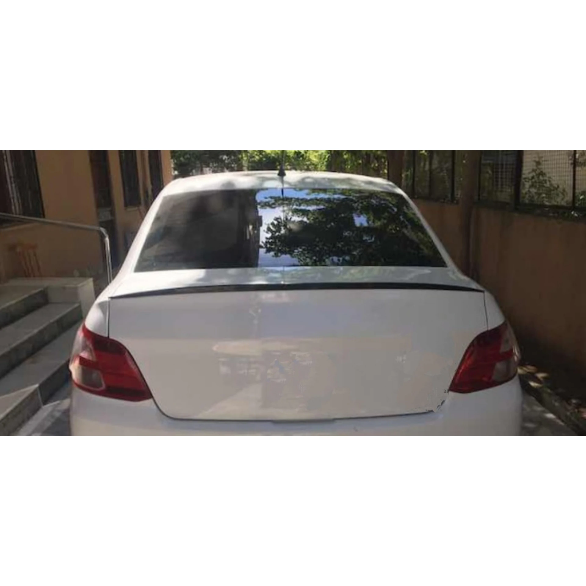 Alerón trasero para Peugeot 301 2012 2019, accesorios para coche, alerón negro brillante de plástico, ala de maletero, accesorio deportivo, sintonización - imagen 4