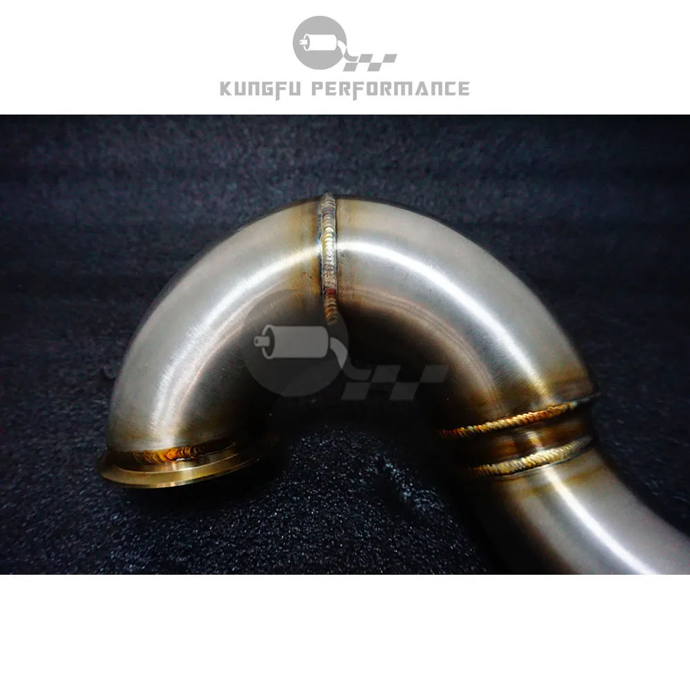 Downpipe Kungfu Performance SS304 3,5" para VW Golf R MK7 2.0 TFSI - imagen 4