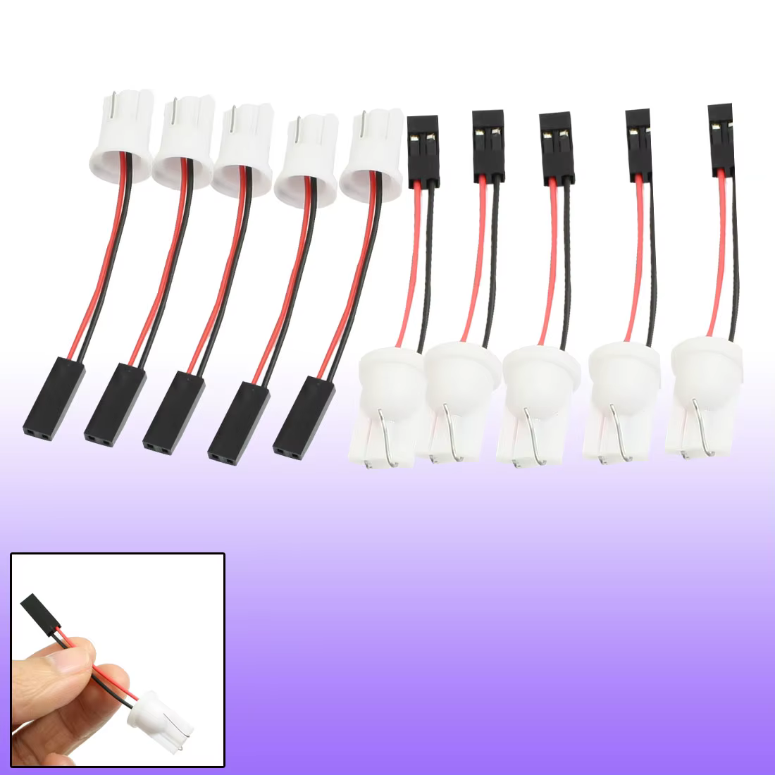 X Autohaux Adaptador de bombilla LED T10 W5W para coche y camión - imagen 2