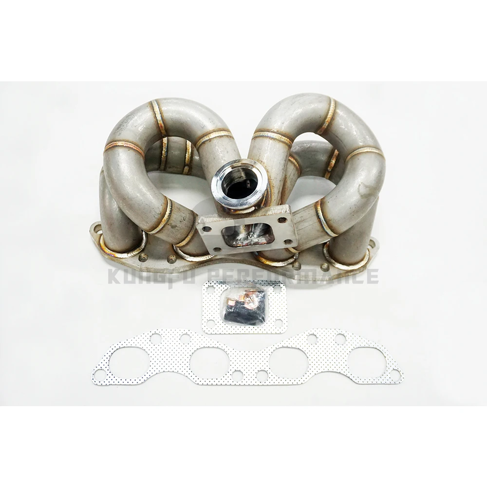 KUNGFU Colector turbo SS304 T3 para Nissan SR20DET S13 S14 240sx - imagen 3