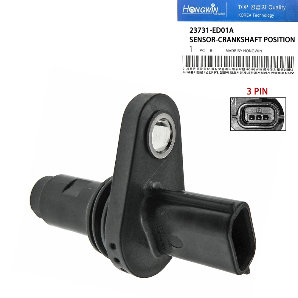 Sensor de posición visto desde el conector