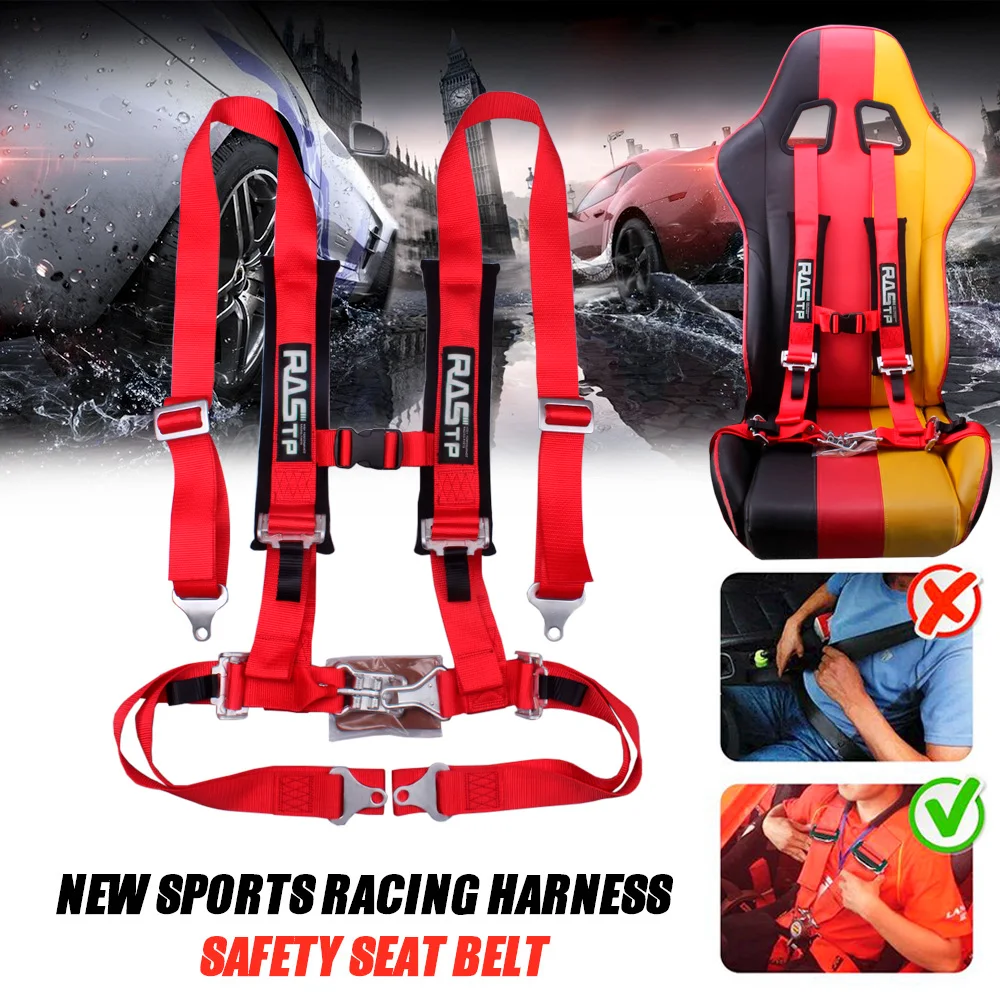 Arnés de carreras RS-BAG036-TP con hebilla de 4 puntos