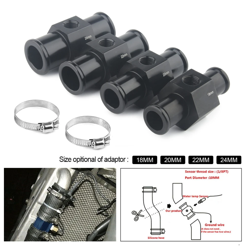 Detalle del adaptador con abrazaderas