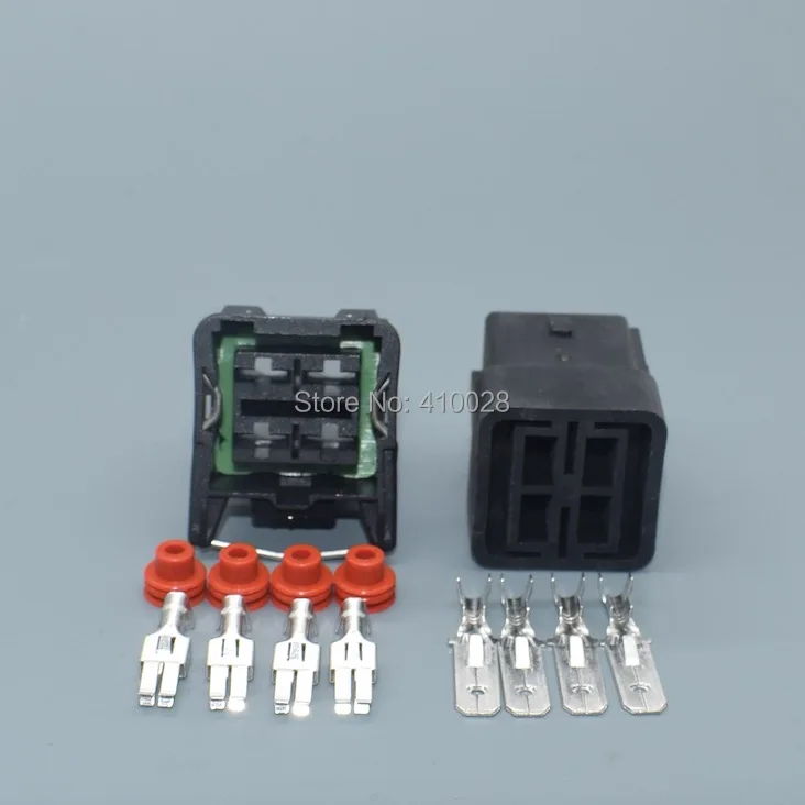 Vista cercana del conector