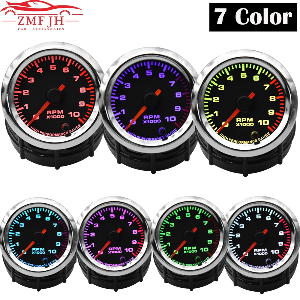 Tacómetro digital analógico 7 colores
