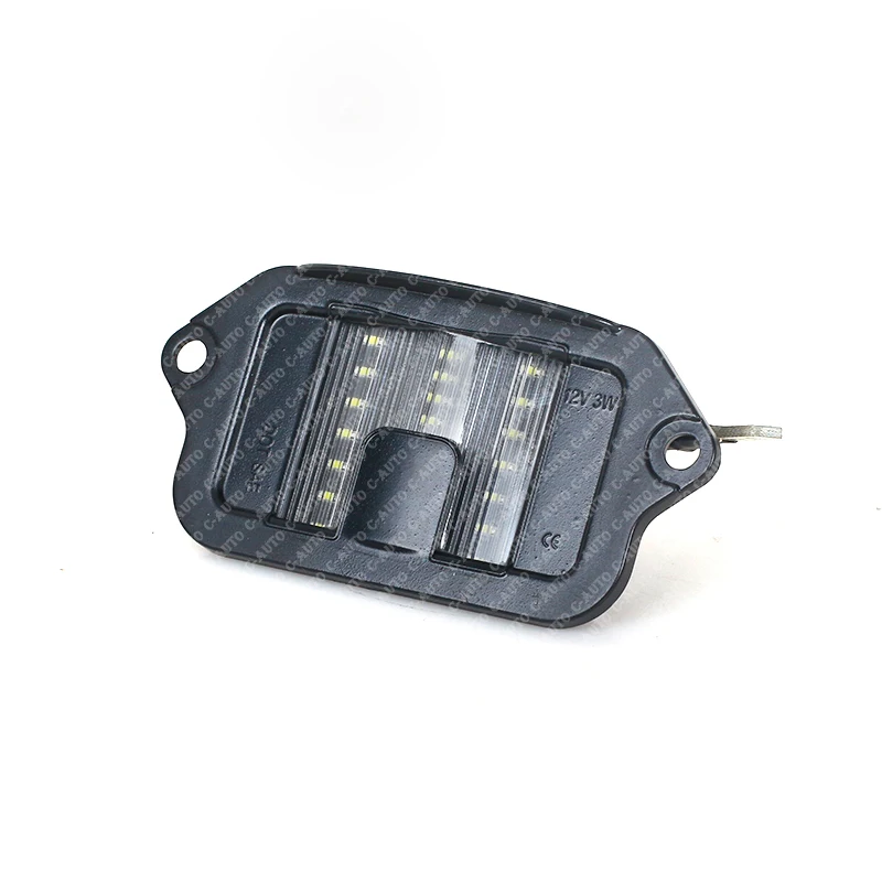 Detalle de luz de matrícula LED