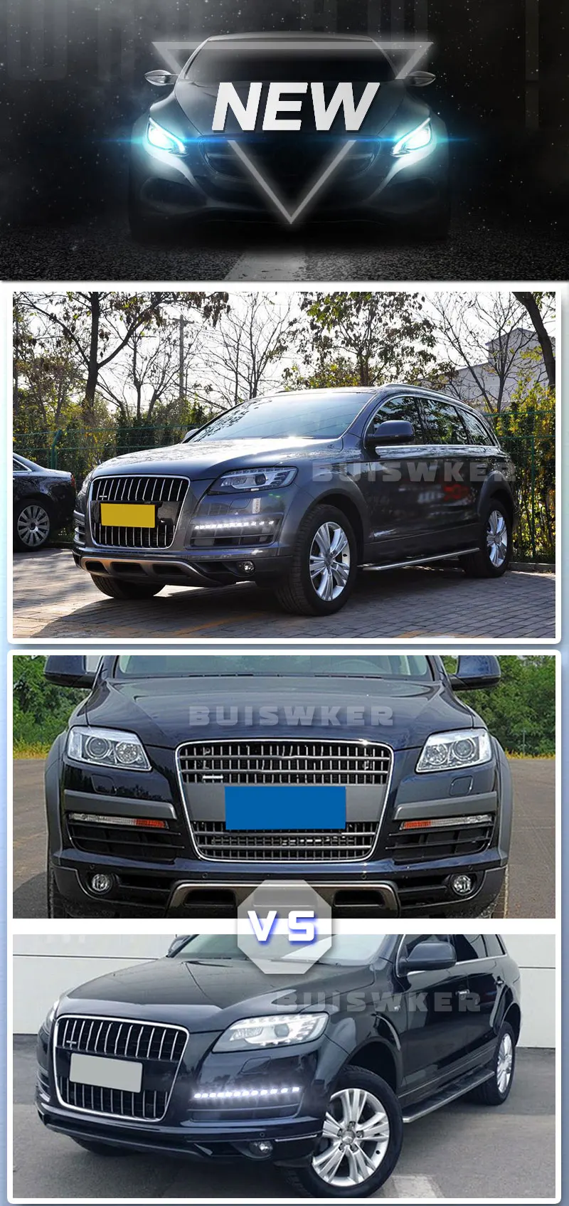 Luz LED DRL instalada en Audi Q7