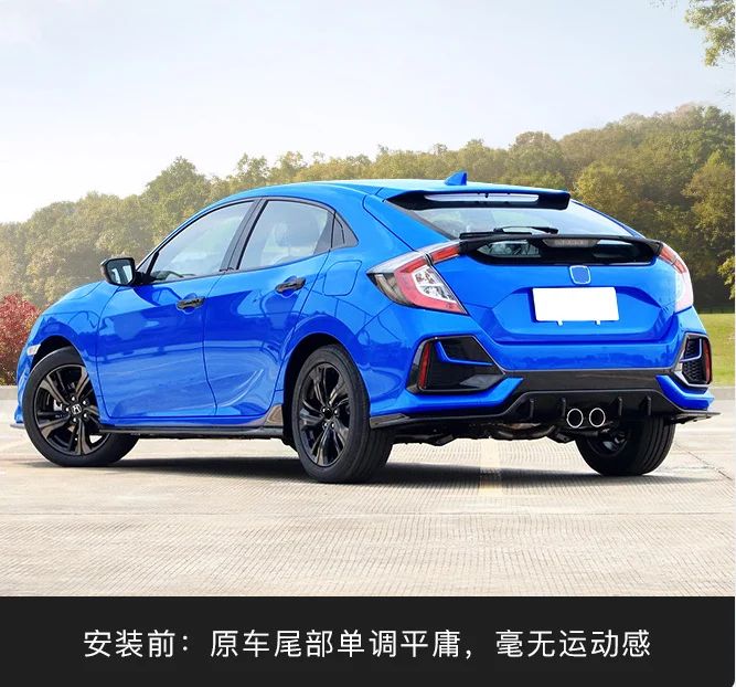 Alerón trasero ABS para Honda Civic Type R 2017-2019