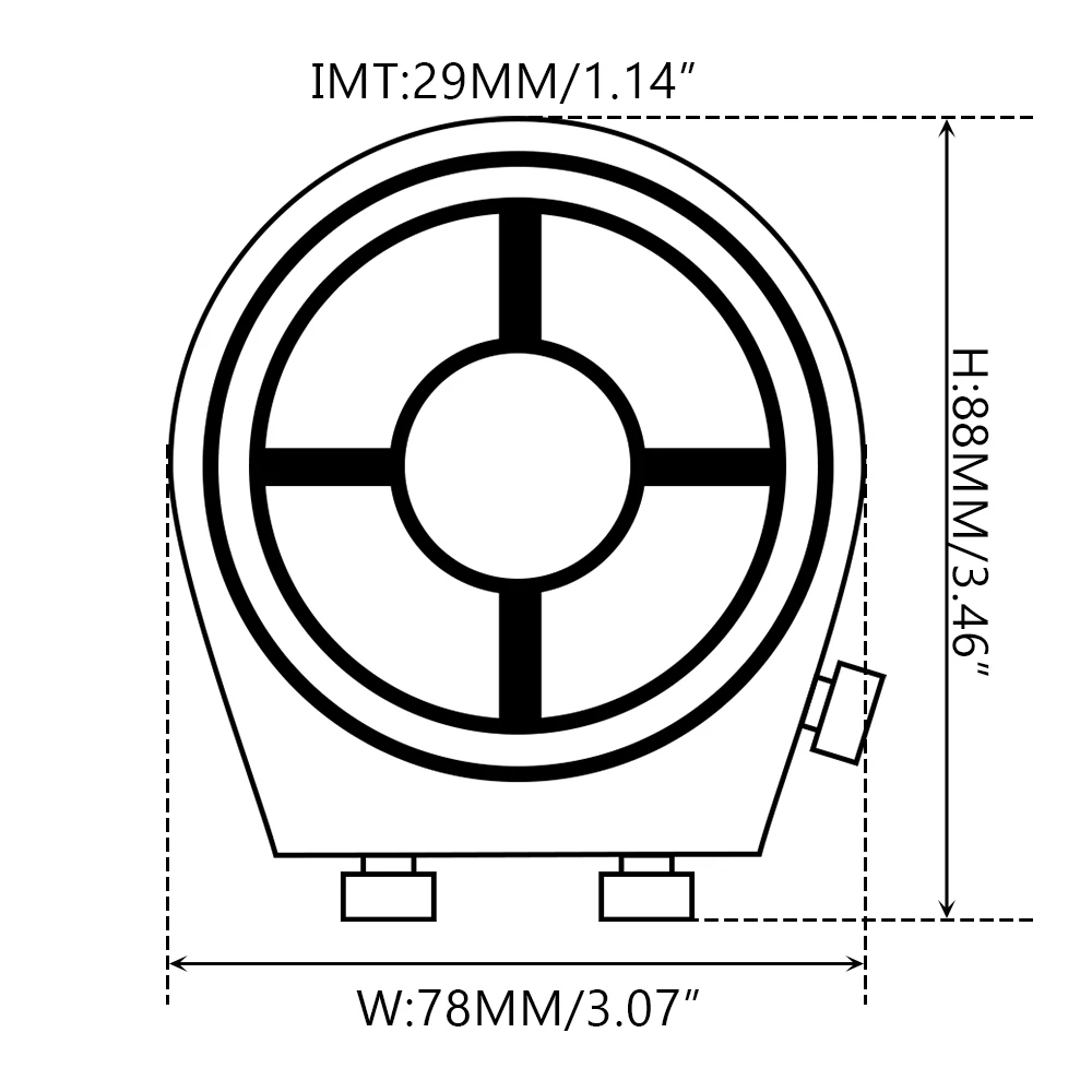 Detalle del acabados anodizado del adaptador