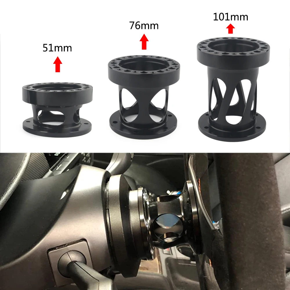 Espaciador de cubo de volante universal negro