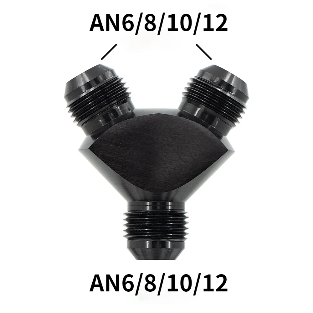 Adaptador bloque Y aluminio AN6-AN12 RAQR-RACING