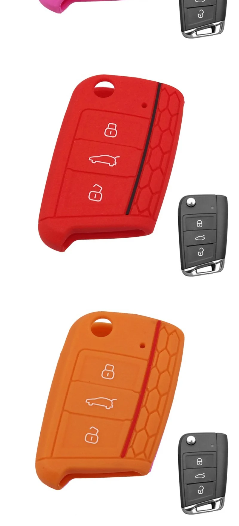 Funda instalada en llave de Seat León