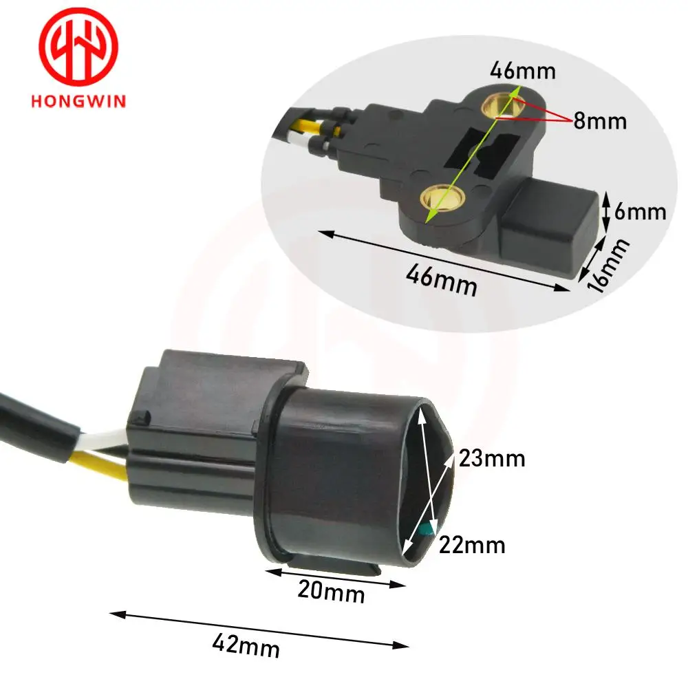 Sensor crankshaft position sensor MR985145 vista frontal
