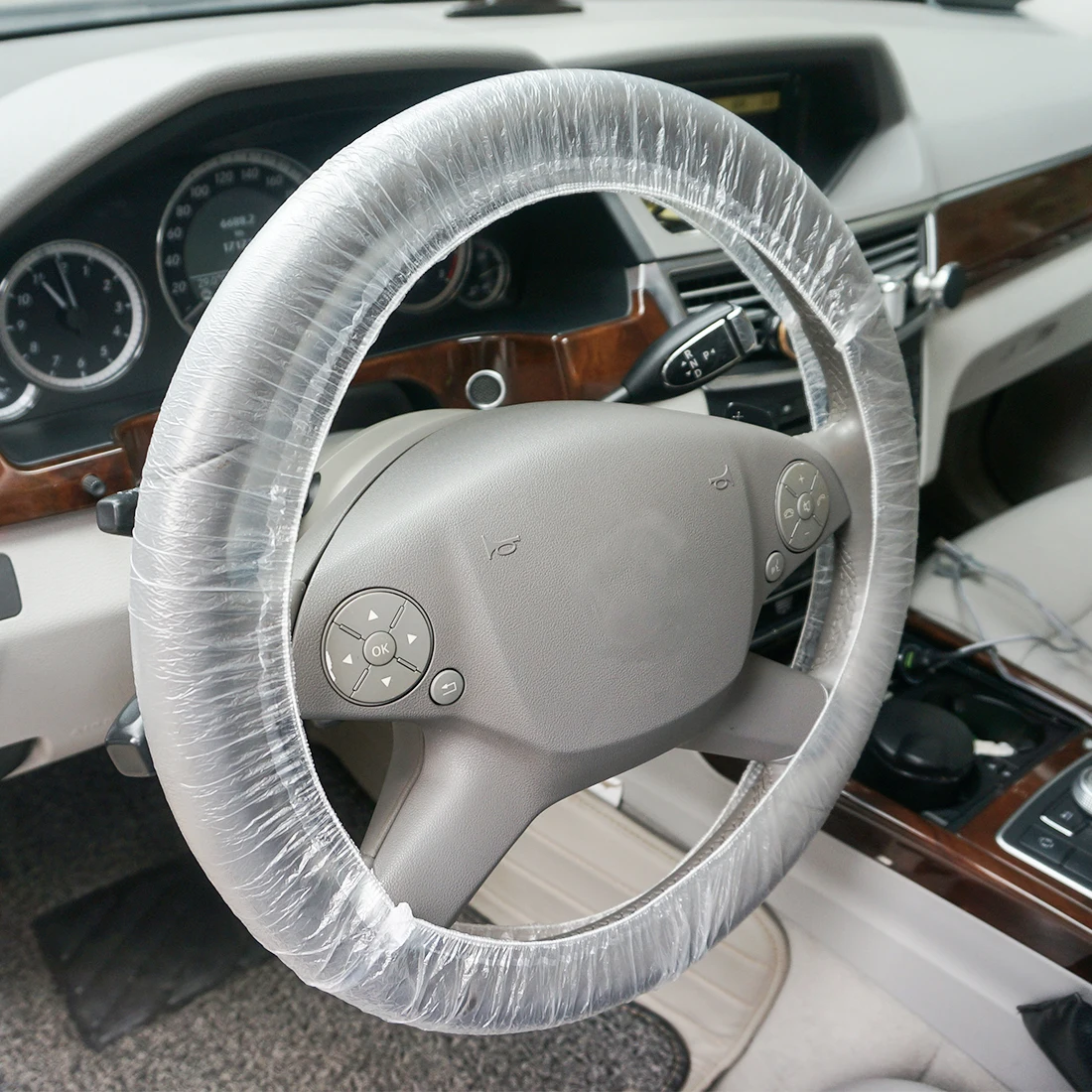 Funda elástica para volante de coche