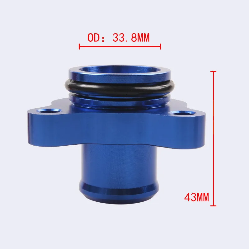 Conector de manguera de agua visto desde ángulo superior