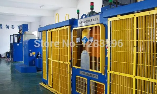 Interior del laboratorio de pruebas con equipos de control