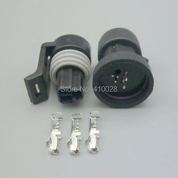 Vista frontal del conector