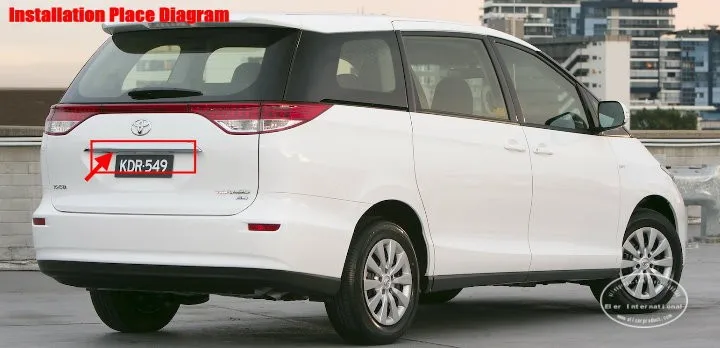 Cámara de visión trasera Liislee para Toyota Estima Tarago