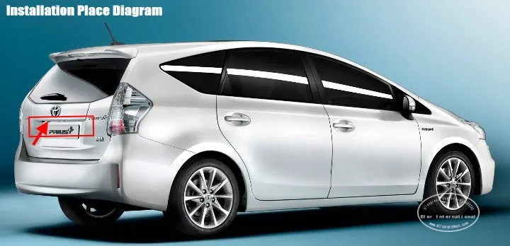 Cámara de visión trasera CCD HD para Toyota Prius