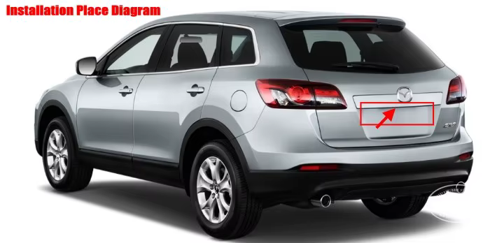 Cámara de visión trasera HD CCD para Mazda CX-9