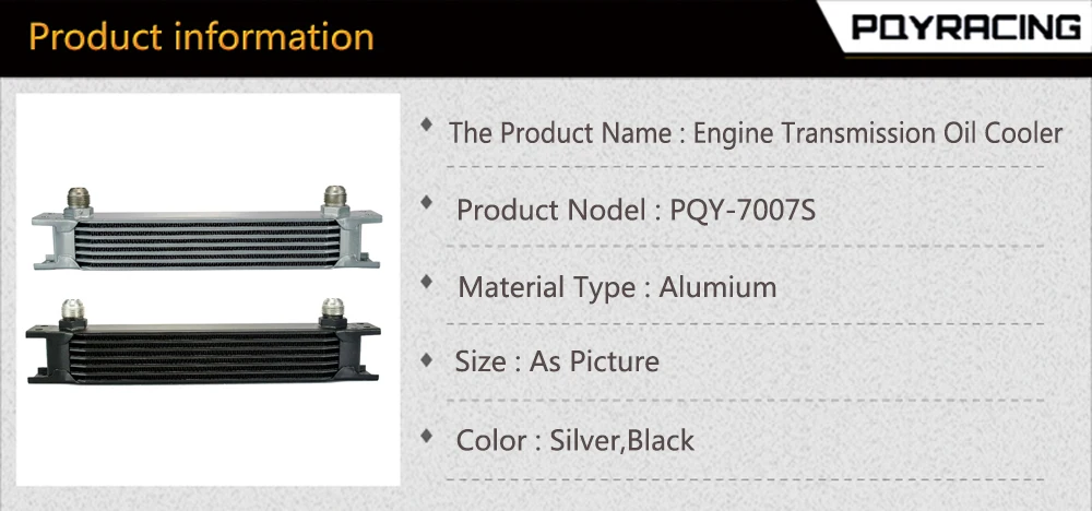 Enfriador PQY 7 filas en configuración silver