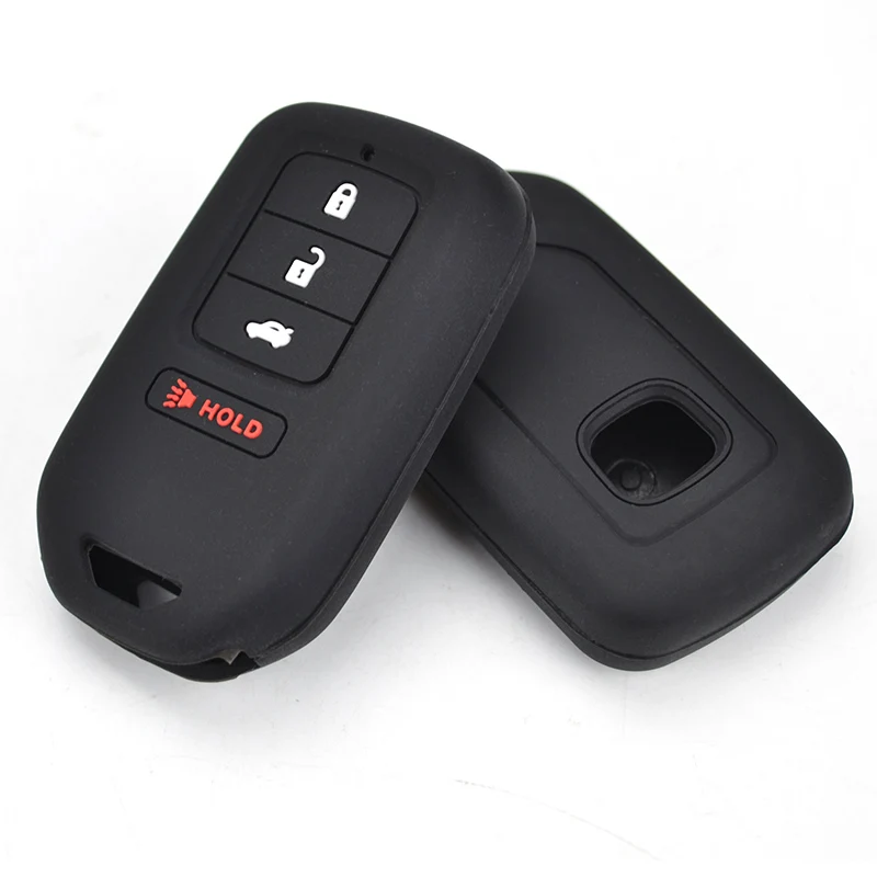 Funda de silicona gris para llave Honda 4 botones