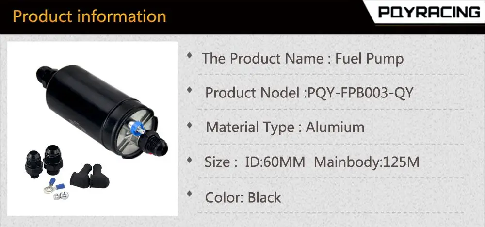 Bomba de combustible EFI 380LH PQY-FPB003-QY