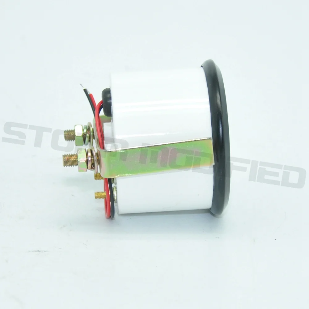 Vista frontal del reloj medidor de temperatura de aceite de 52 mm