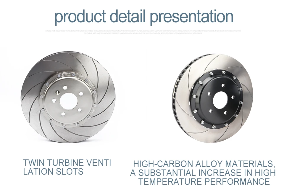 Detalle de perforaciones del rotor
