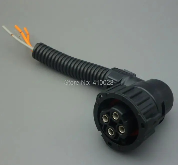 Vista frontal del conector sellado
