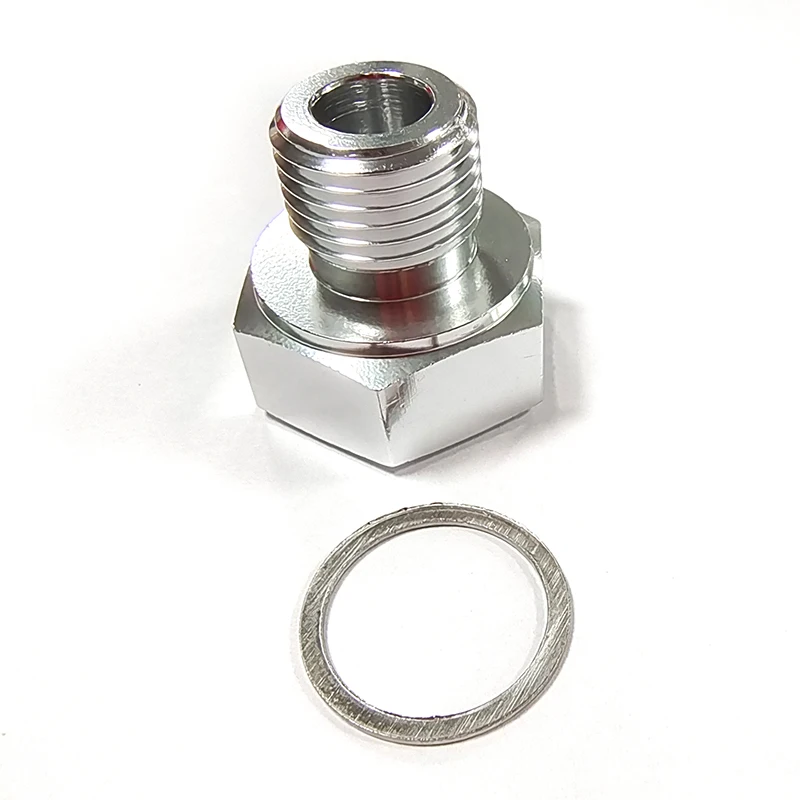 Adaptador de aluminio visto de frente