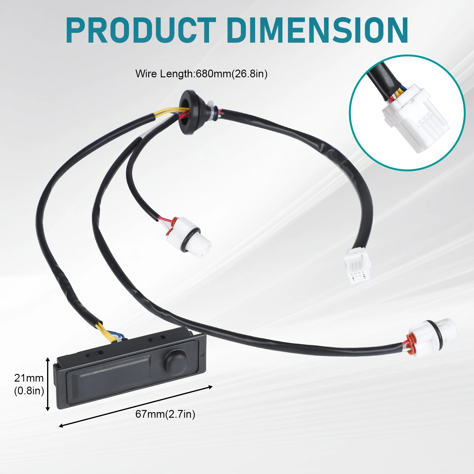 Interruptor de maletero negro para Nissan Murano