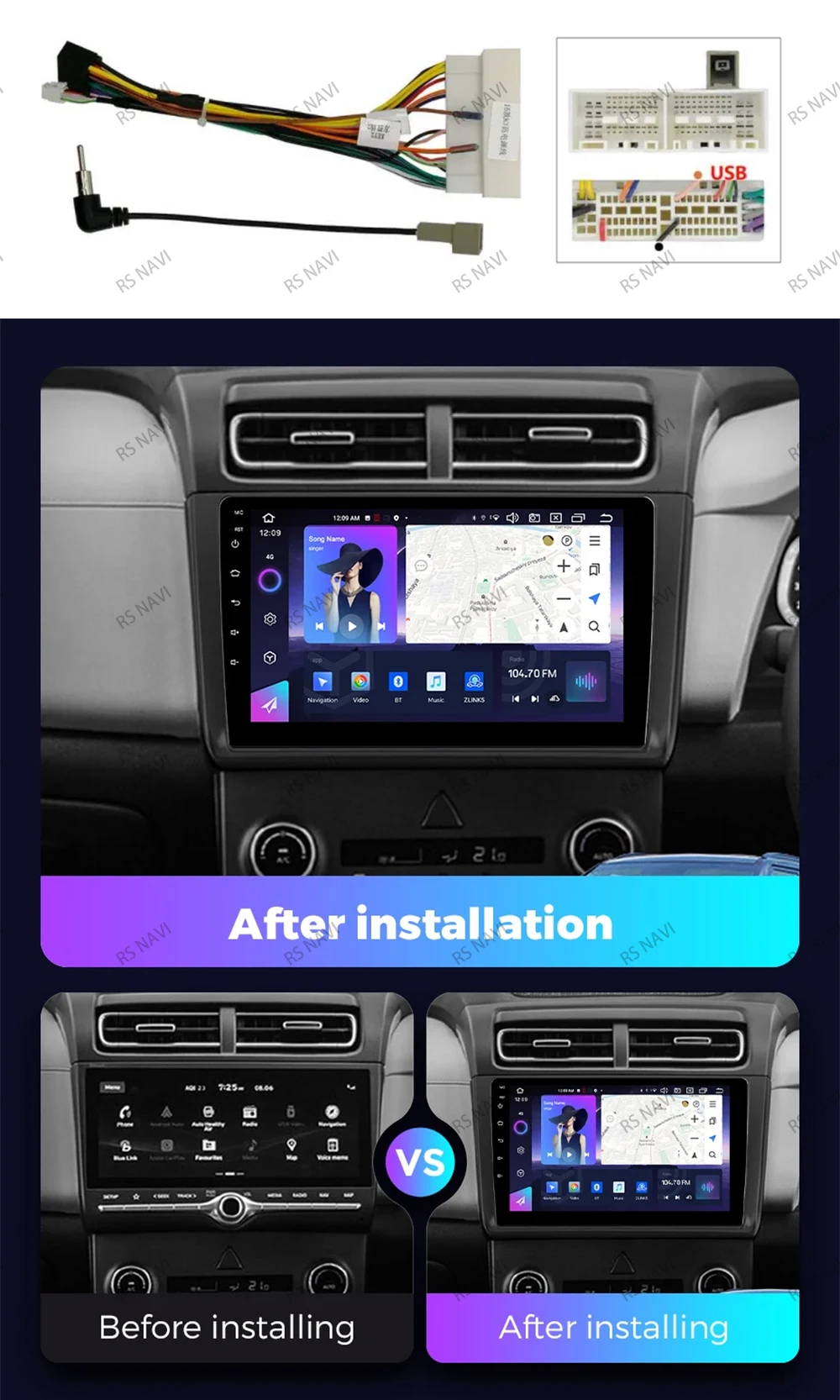 Radio Android 15 para Hyundai Creta 2 IX25