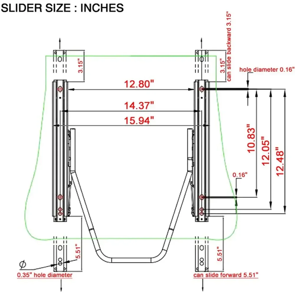 Dimensiones del asiento
