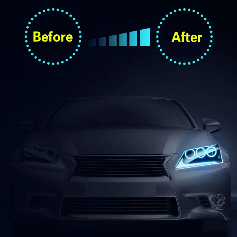 Comparativa de efecto visual día y noche
