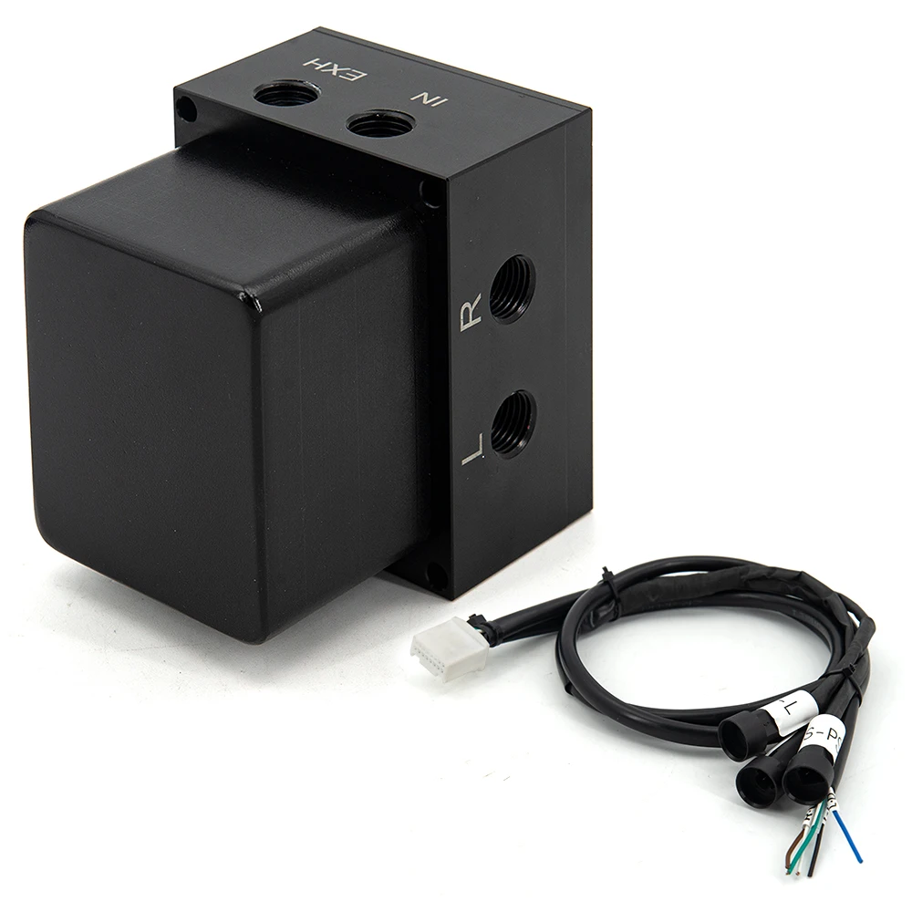Válvula solenoide con sensor de presión para suspensión neumática