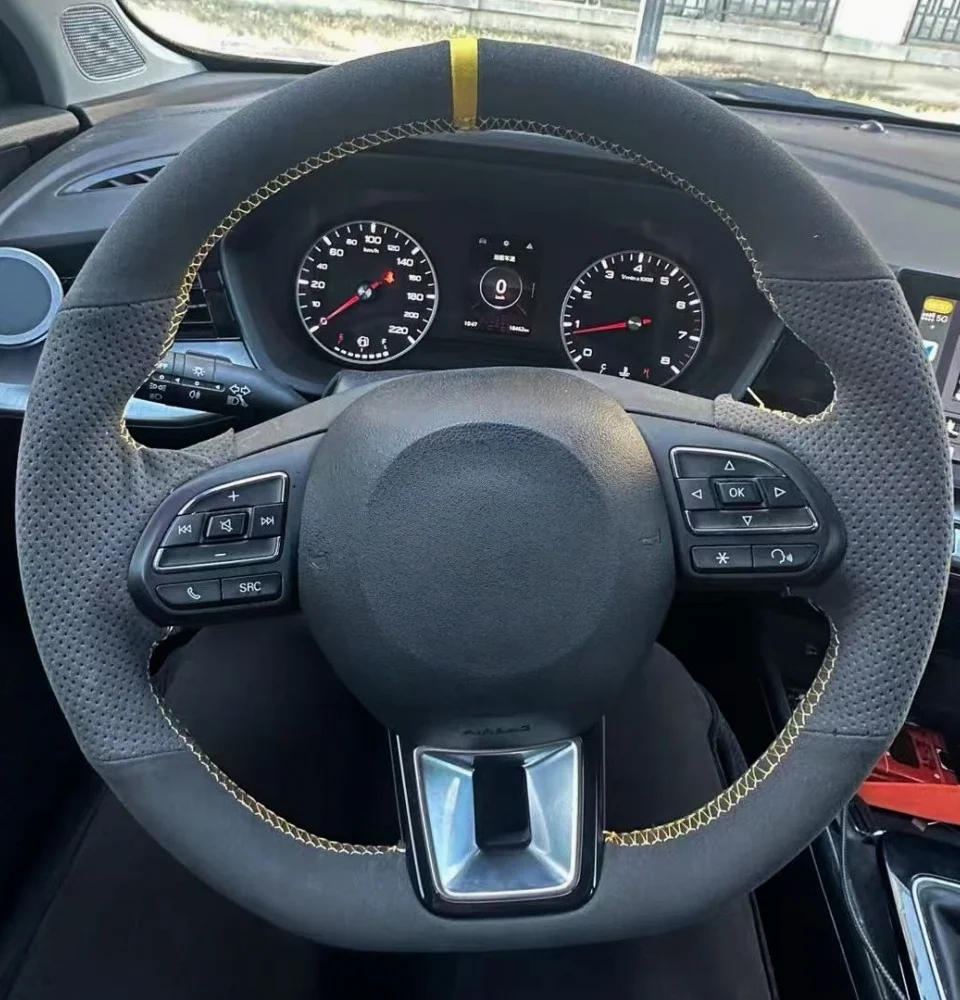 Funda volante trenzada en coche MG