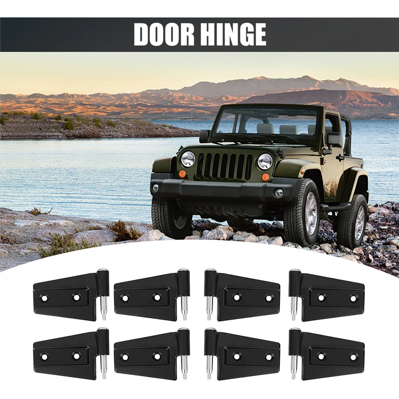 Bisagra de aluminio negro para Jeep Wrangler
