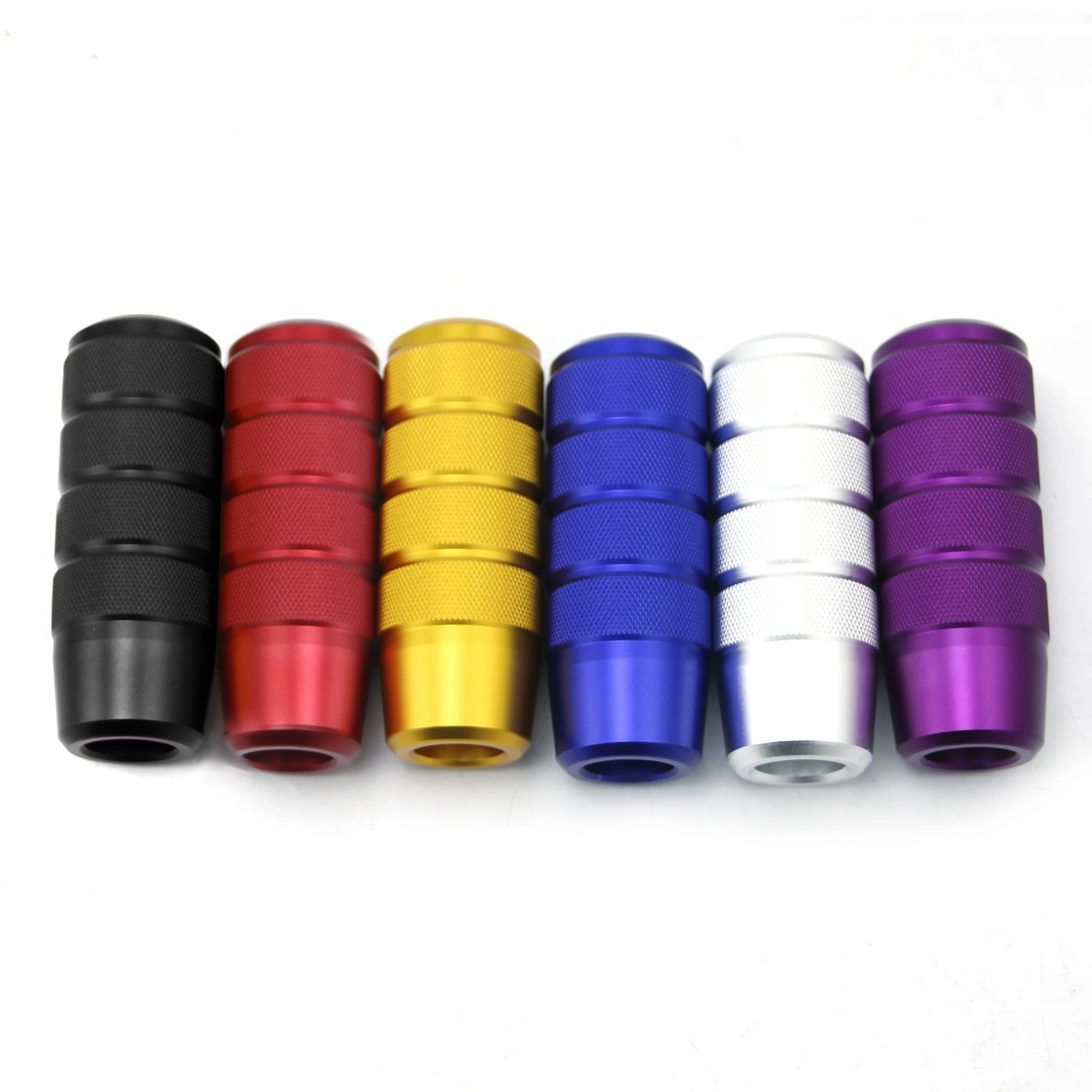 Perilla de cambio en diferentes colores - plata, rojo, púrpura, dorado y azul