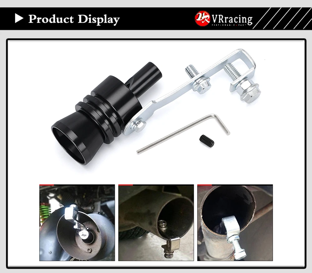 Silbato turbo de aluminio CNC en varias tallas