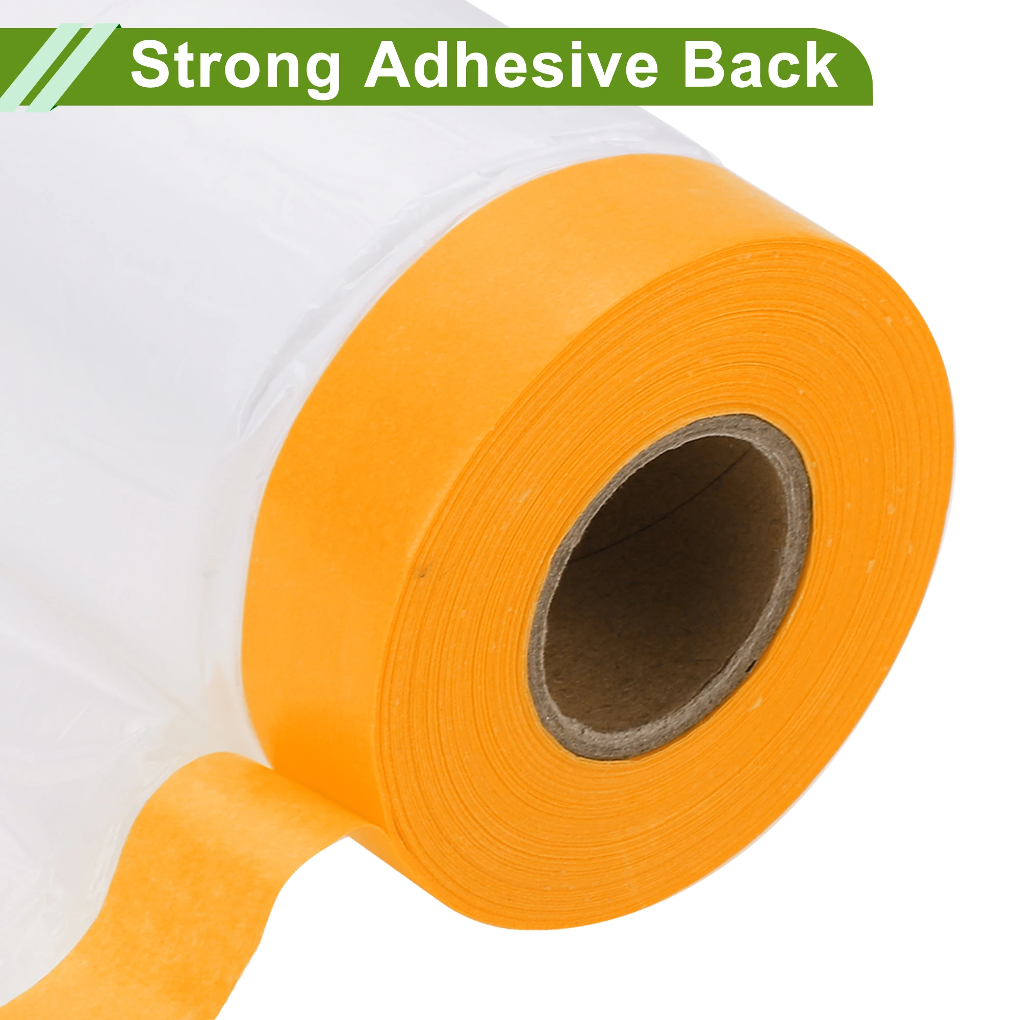 Película de protección en color blanco y naranja