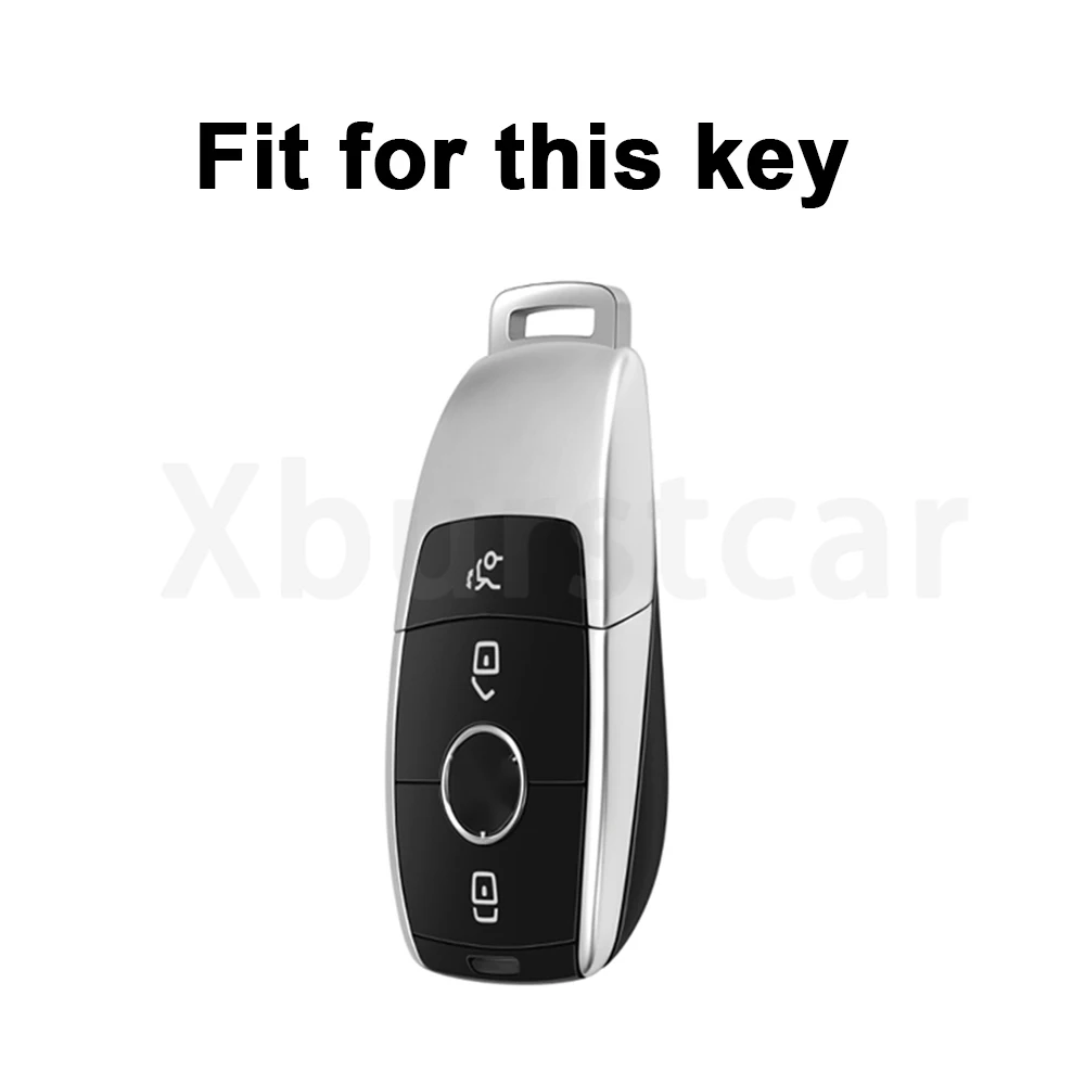 Funda carcasa llave Mercedes en cuero TPU