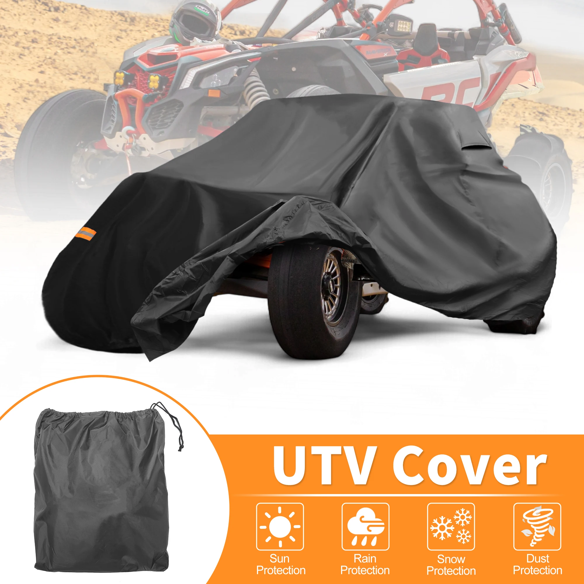 Funda UTV impermeable vista frontal