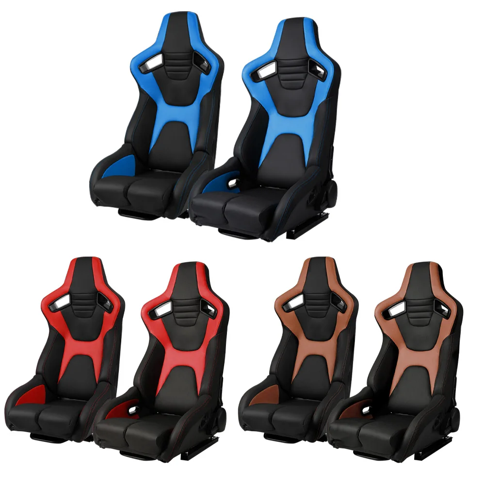 Asiento de carreras de cuero 3D