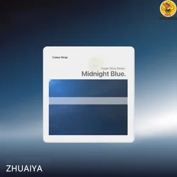 Película de Vinilo Azul Metálico Brillante de Alta Calidad para Envolver Automóviles, Envoltura Azul Misteriosa para Automóviles con Garantía