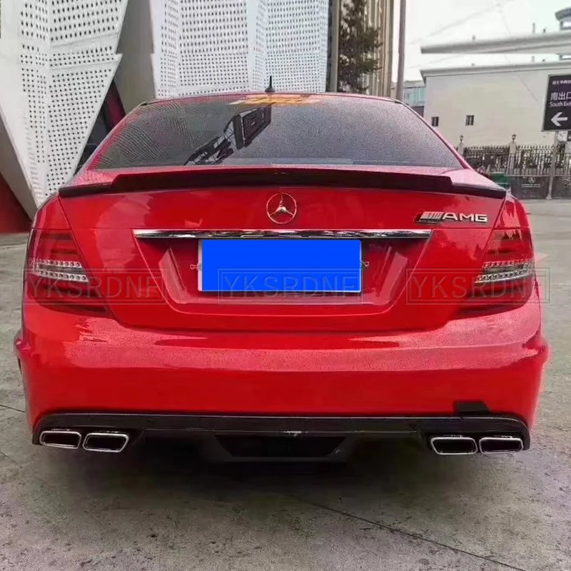 Alerón de fibra de carbono estilo C74 para Mercedes W204