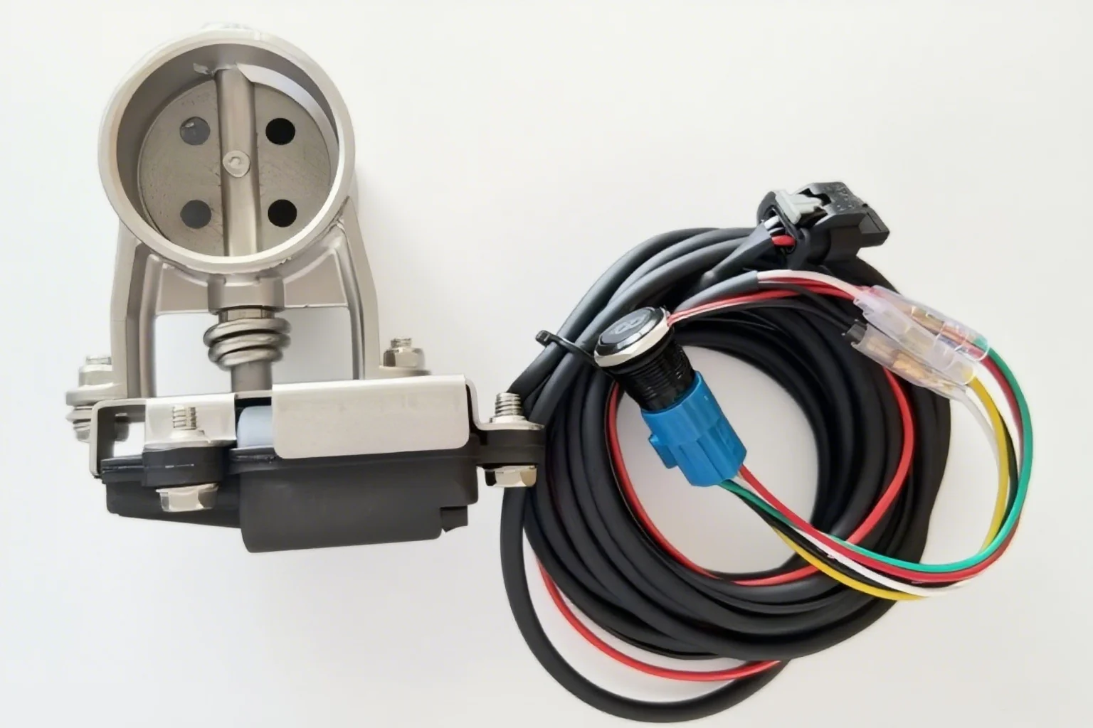 Válvula de control de escape instalada